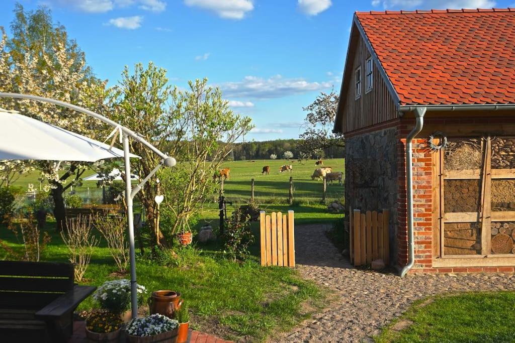 Ferienwohnung Alte Schule Chorin Schorfheide Esterno foto
